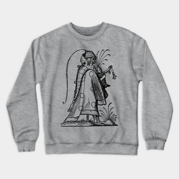 Grotesque #92 The Drolatic Dreams of Pantagruel (1565) Crewneck Sweatshirt by n23tees